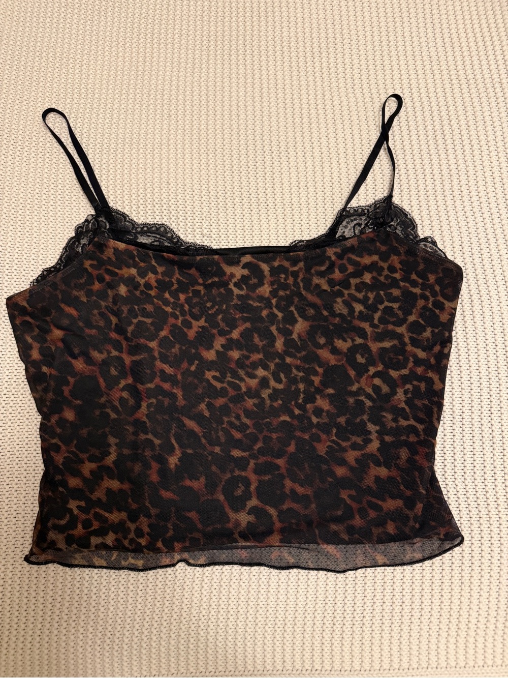 Urban Outfitters mesh cheetah print tank